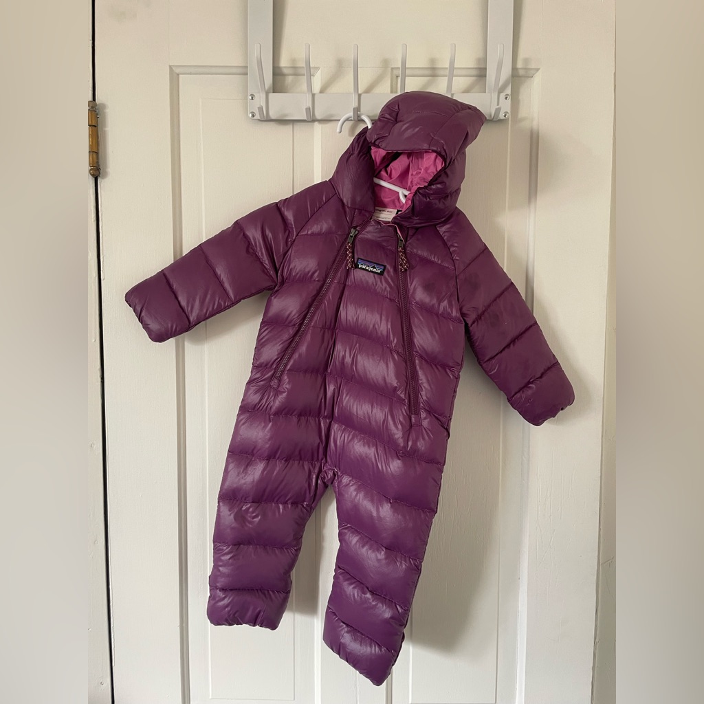 Patagonia Kids Deep Purple Hooded Down Bunting